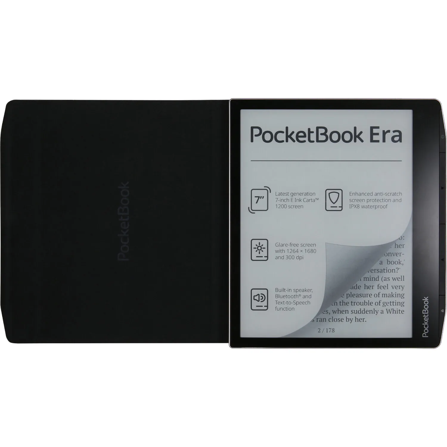 Обкладинка PocketBook 7", Era(PB700), Charge Cover,  чорна. . 