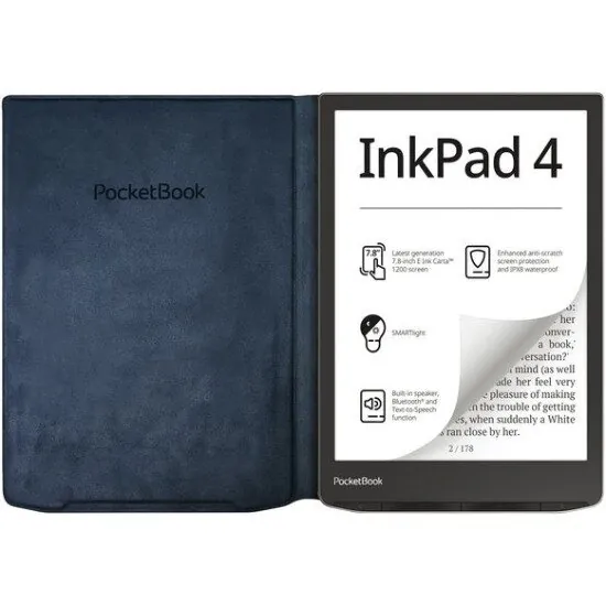 Обкладинка PocketBook 7.8", InkPad(PB743), Charge cover, темно-синя. . 