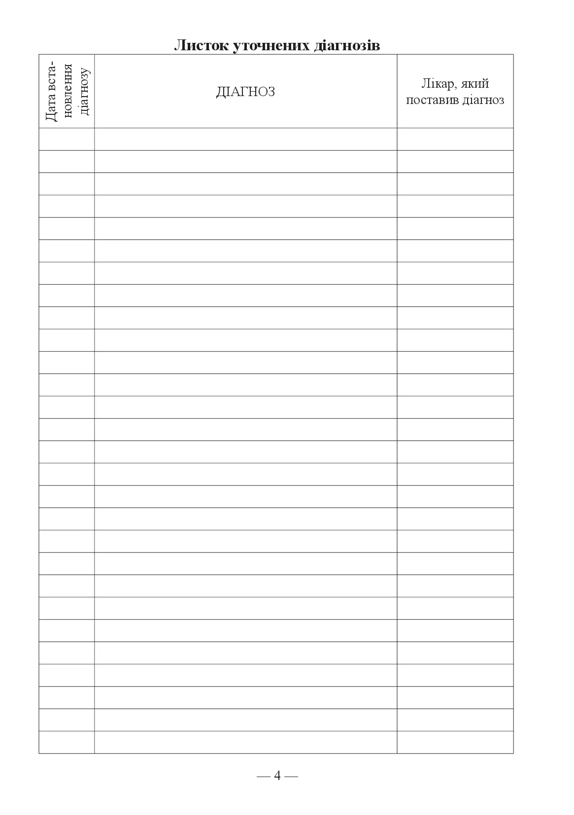 Медична книжка, форма 2. . 