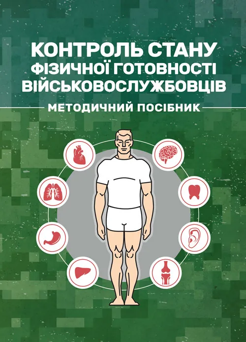 Контроль стану фізичної готовності військовослужбовців. Обкладинка — Мягкий