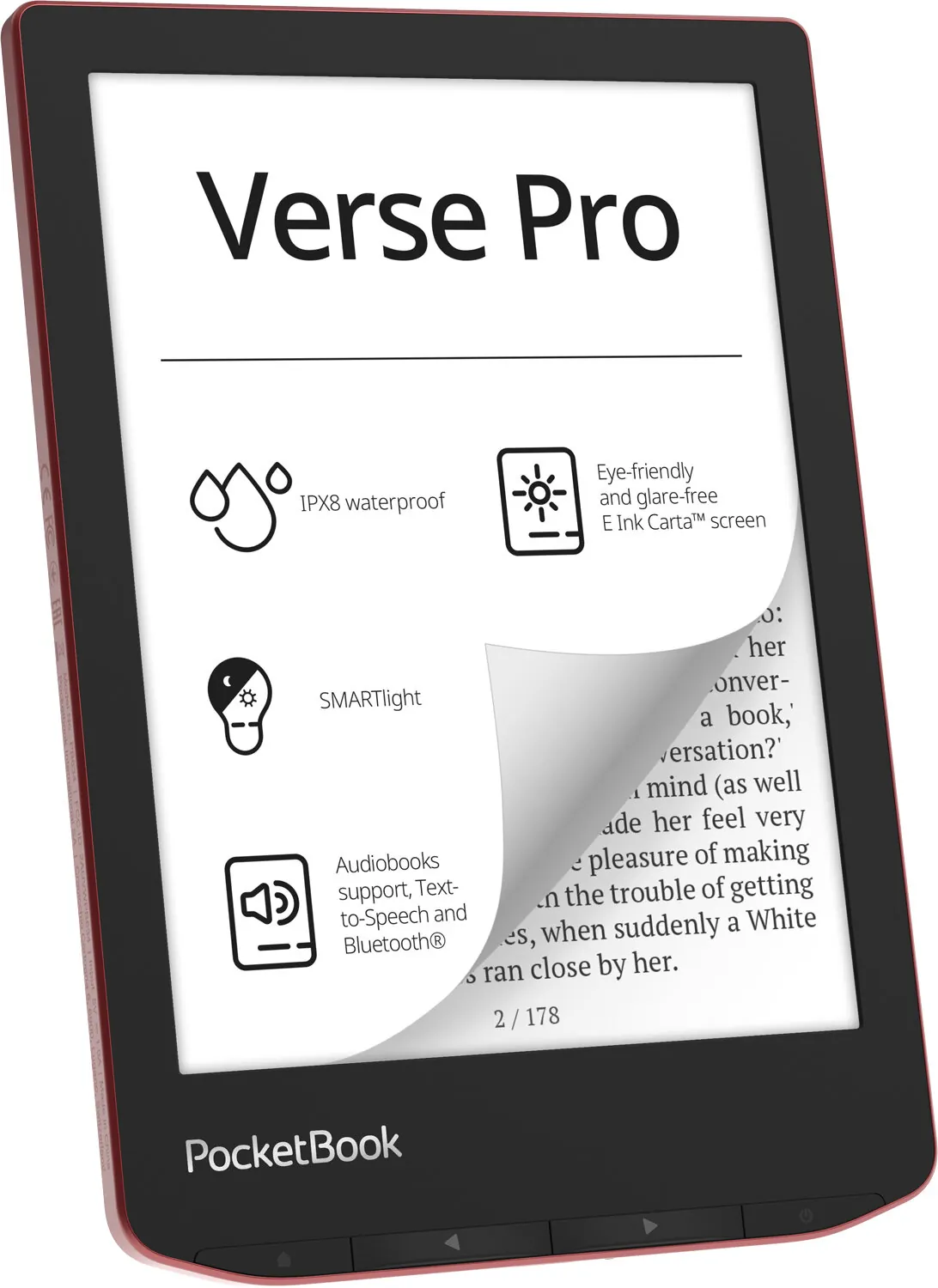 Електронна книжка PocketBook  Verse Pro (PB634) Passion Red