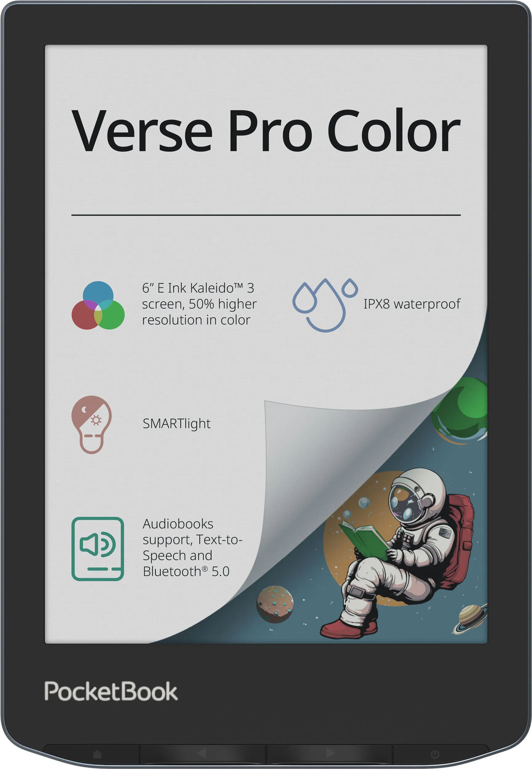 Електронна книжка PocketBook  Verse Pro Color (PB634K3) Stormy Sea