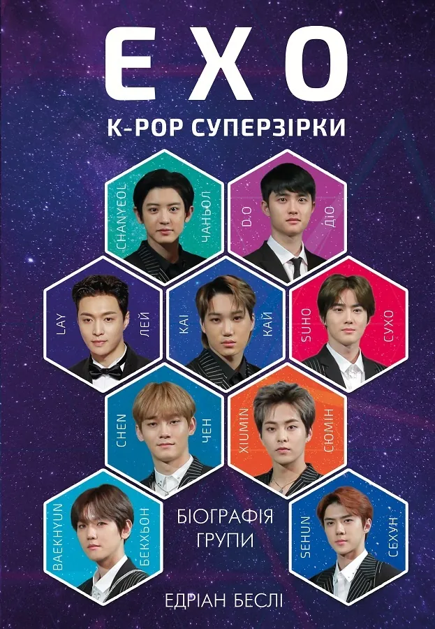 ЕХО. Супер зірки K-pop. Автор — Едріан Беслі. Обкладинка — Тверда