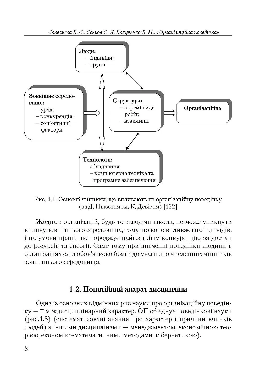 Організаційна поведінка. Автор — Савельєва, В. С.. 