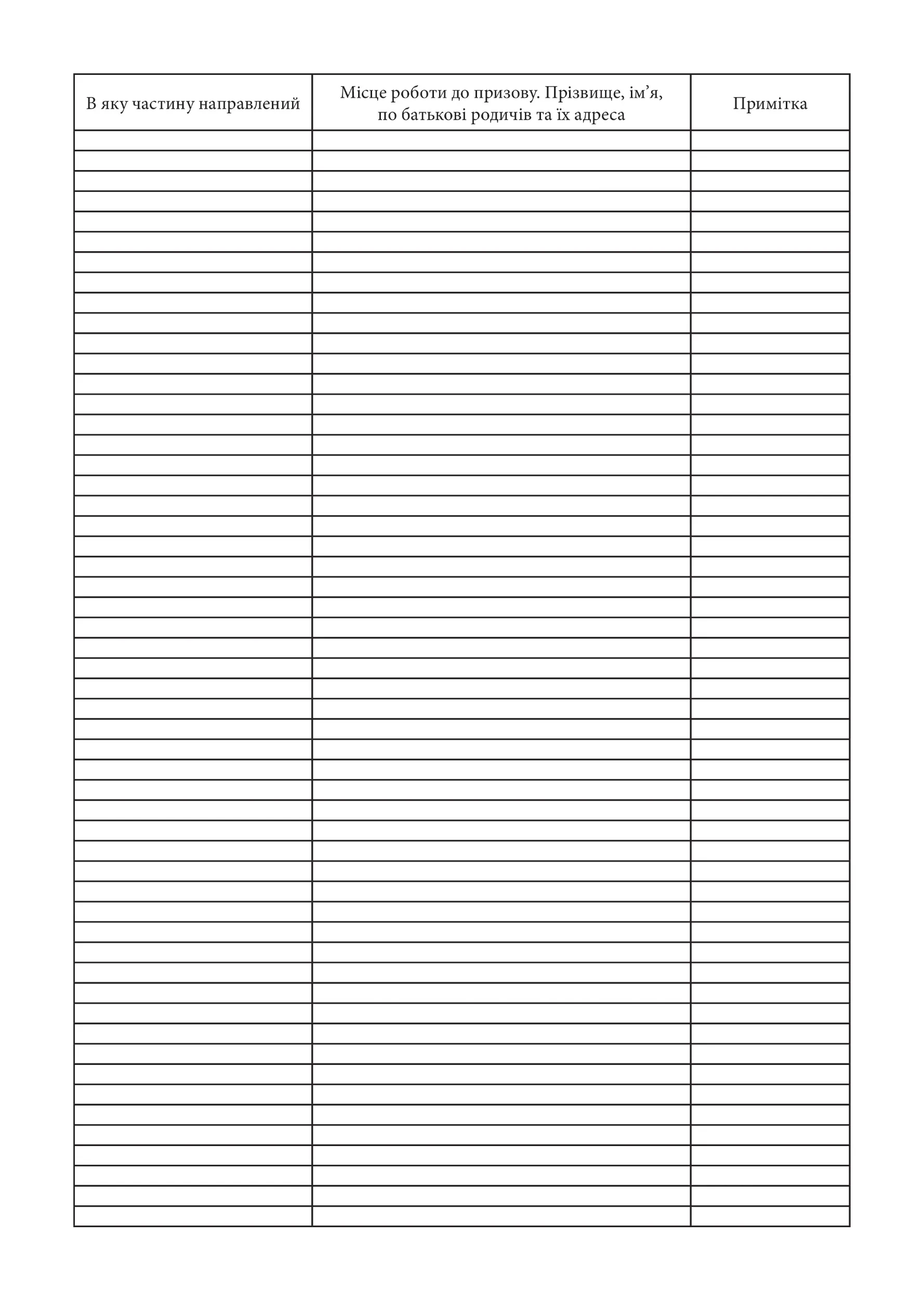 Обліково-алфавітна книга призовників. Автор — Кабінет міністрів України. 