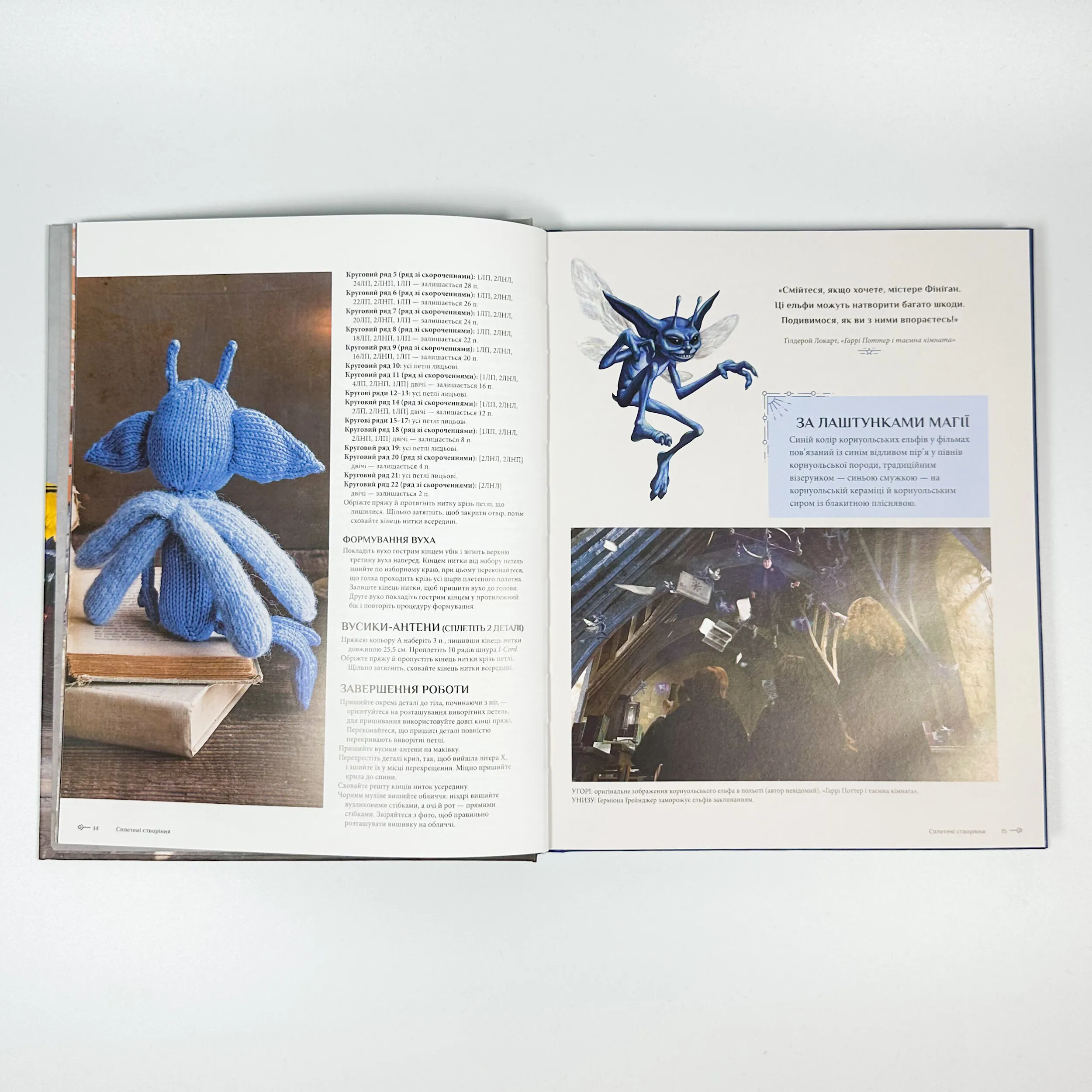 Гаррі Поттер. Магія плетіння. Офіційна книга плетених моделей за мотивами улюблених фільмів. Автор — Танис Грей. 
