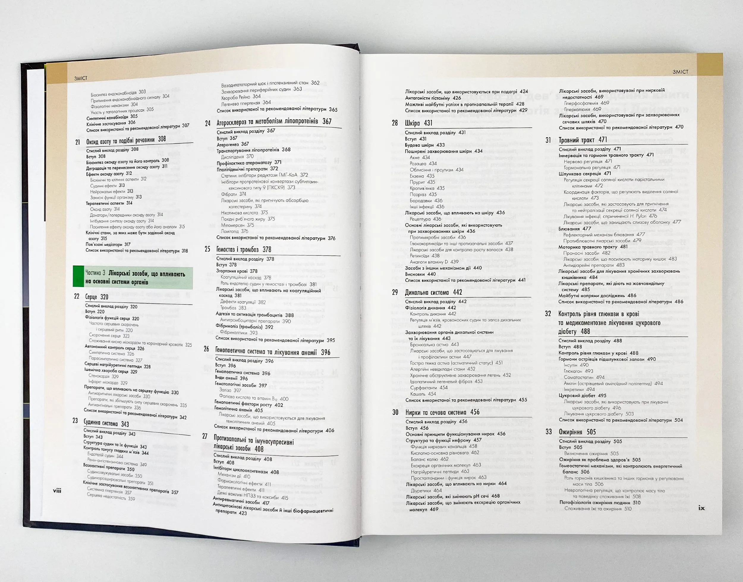 Фармакологія за Рангом і Дейлом: 9-е видання: у 2 томах. Том 1. Автор — Род Флавер, Юн Конг Лоук, Джеймс М Ріттер, Ґрем Гендерсон, Девід Мак’юен, Гамфрі П Ранг. 