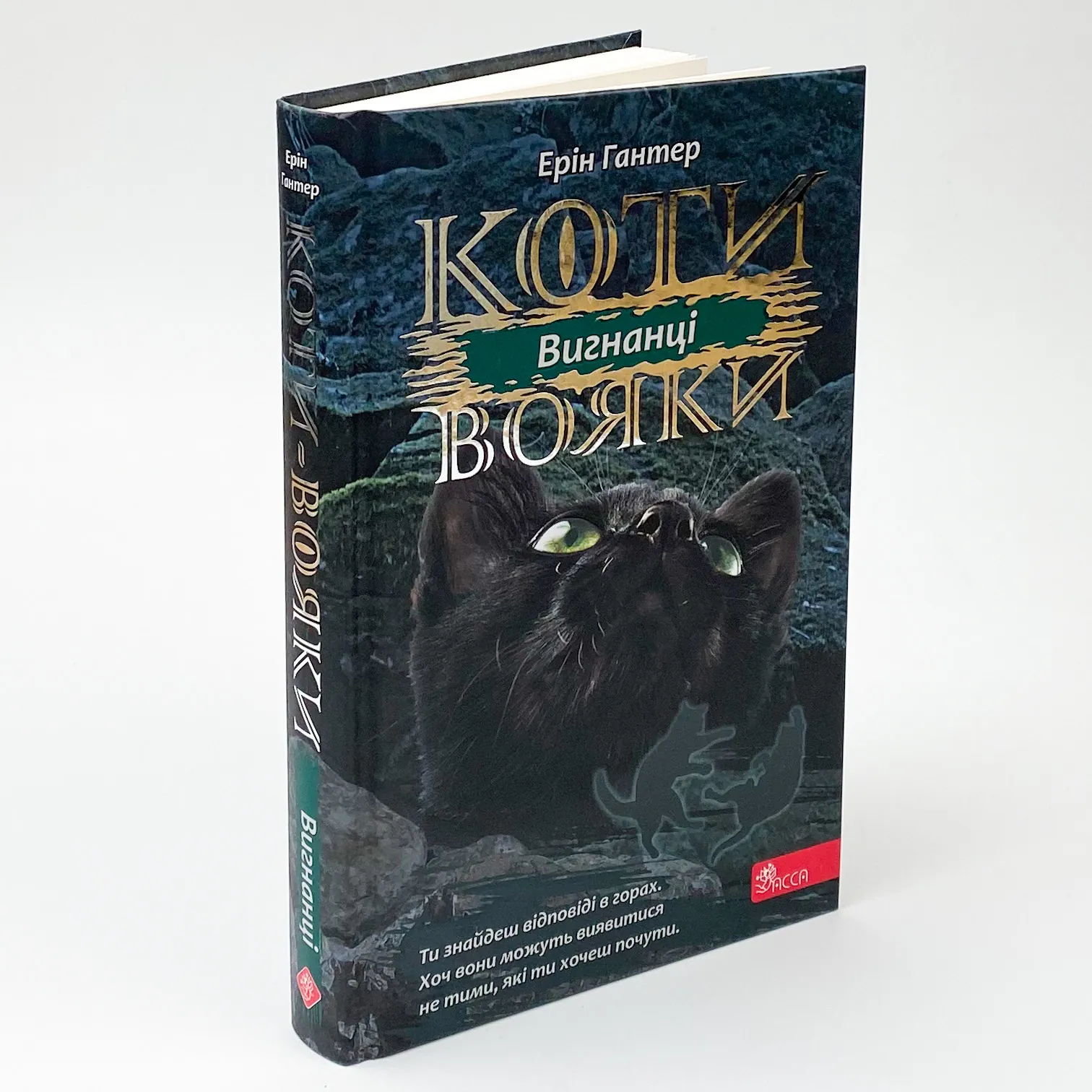 Коти-вояки. Сила трьох. Книга 3. Вигнанці. Автор — Ерін Гантер. 