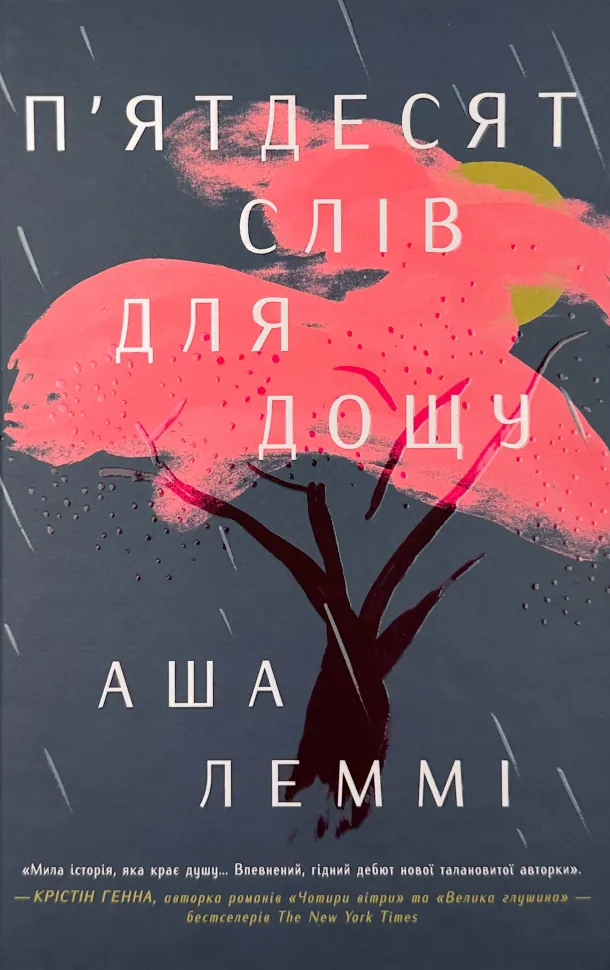 П’ятдесят слів для дощу. Автор — Аша Леммі. Обкладинка — Тверда
