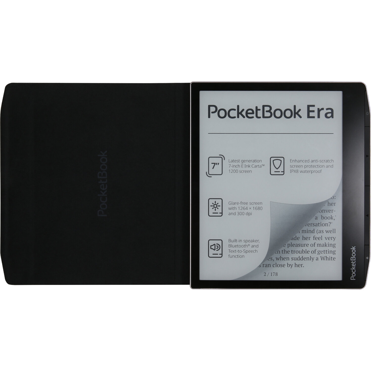 Обкладинка PocketBook 7", Era(PB700), Charge Cover,  чорна. . 