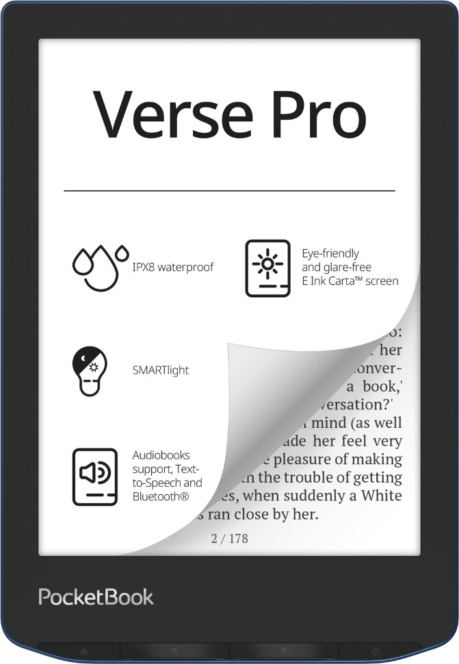 Електронна книжка PocketBook  Verse Pro (PB634) Azure