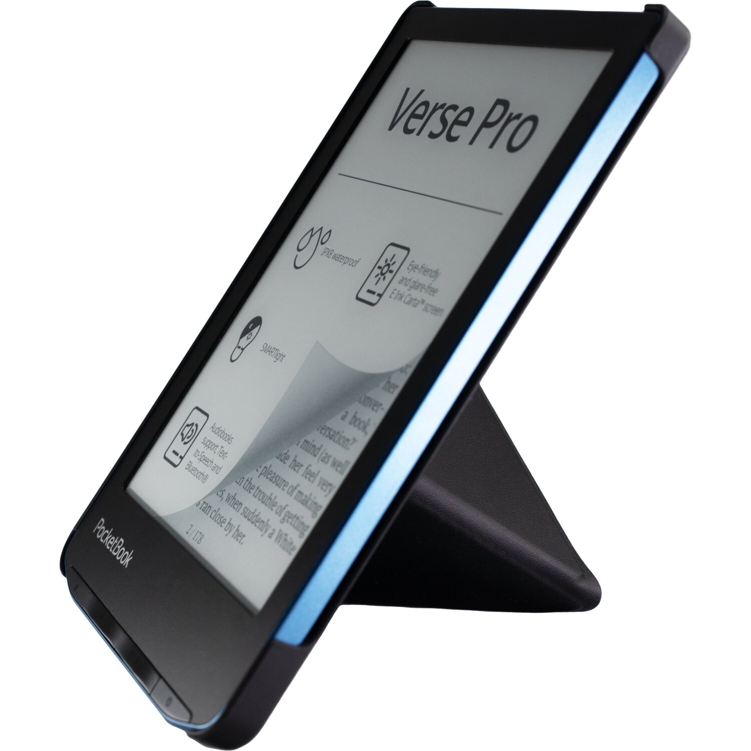Обкладинка PocketBook 6", Verse(PB619/629/634), Origami cover, чорна. . 