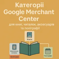 Категорії Google Merchant Center для книг Категорії Google Merchant Center для книг