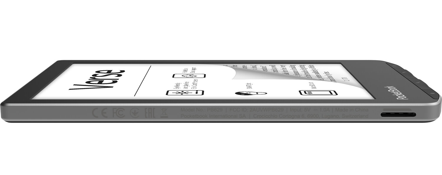 Електронна книжка PocketBook  Verse (PB629) Mist Grey. . 