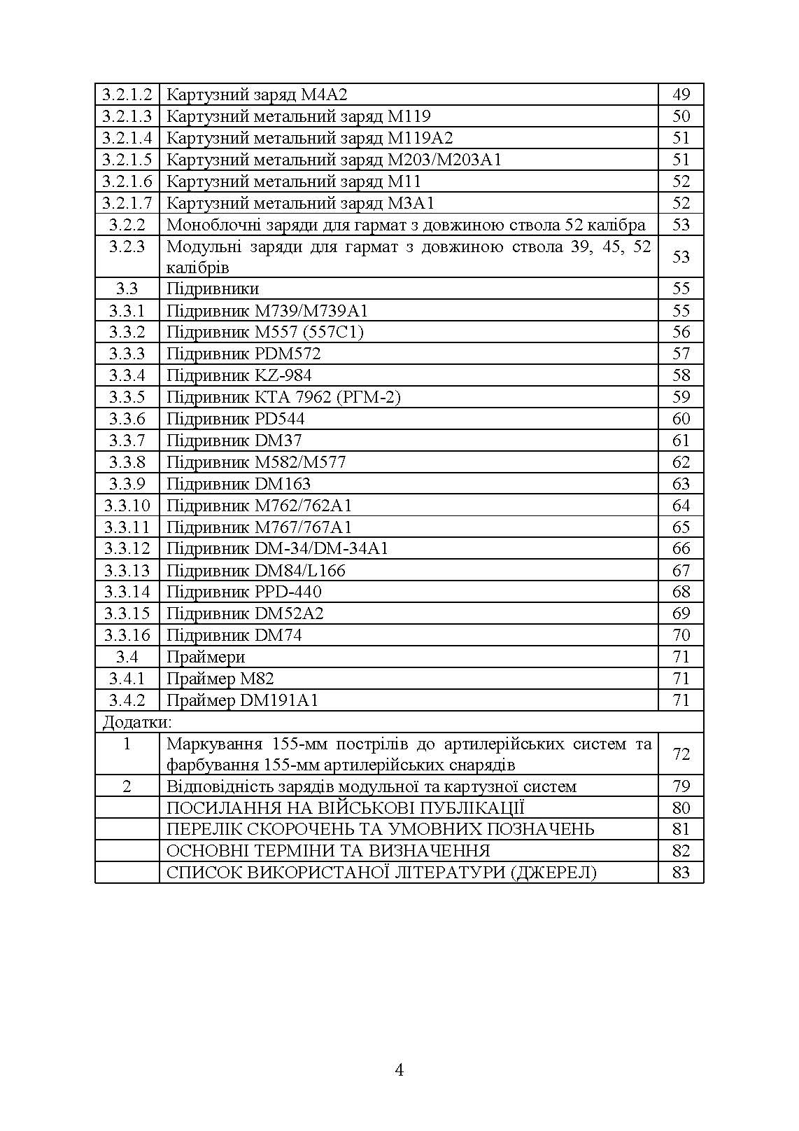 Довідник з використання 155-мм пострілів до артилерійських систем. . 