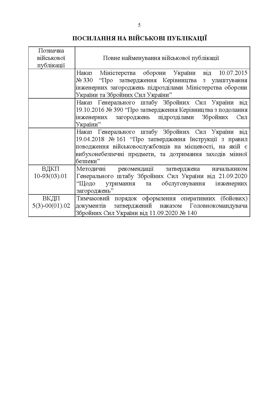 Порядок оформлення та ведення документів про інженерні загородження. . 