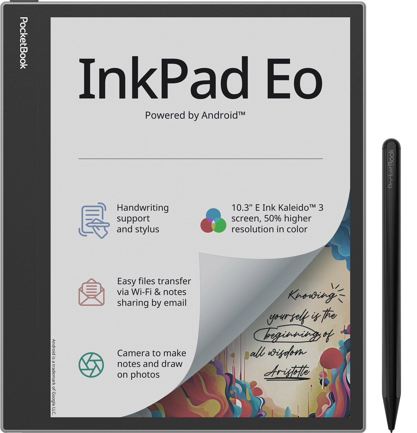 Електронна книжка PocketBook InkPad Eo(PB1042), Mist Grey