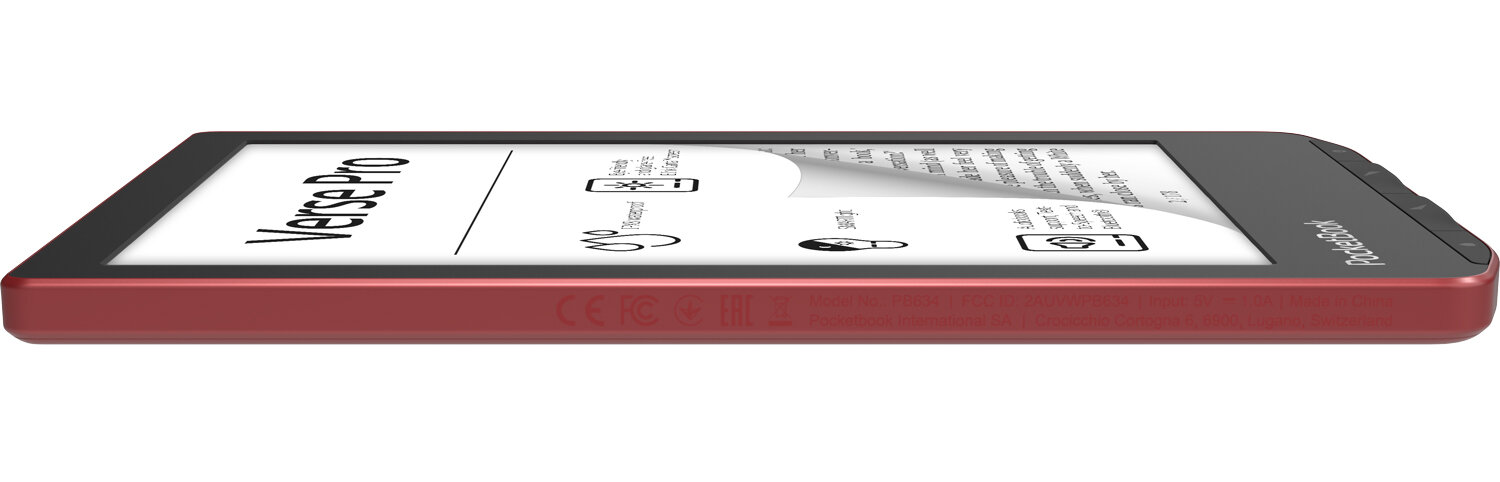 Електронна книжка PocketBook  Verse Pro (PB634) Passion Red. . 