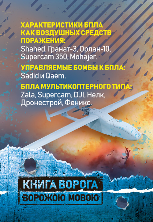 Характеристики БпЛА как воздушных средств поражения: Shahed , Гранат-3, Орлан-10, Supercam 350, Mohajer