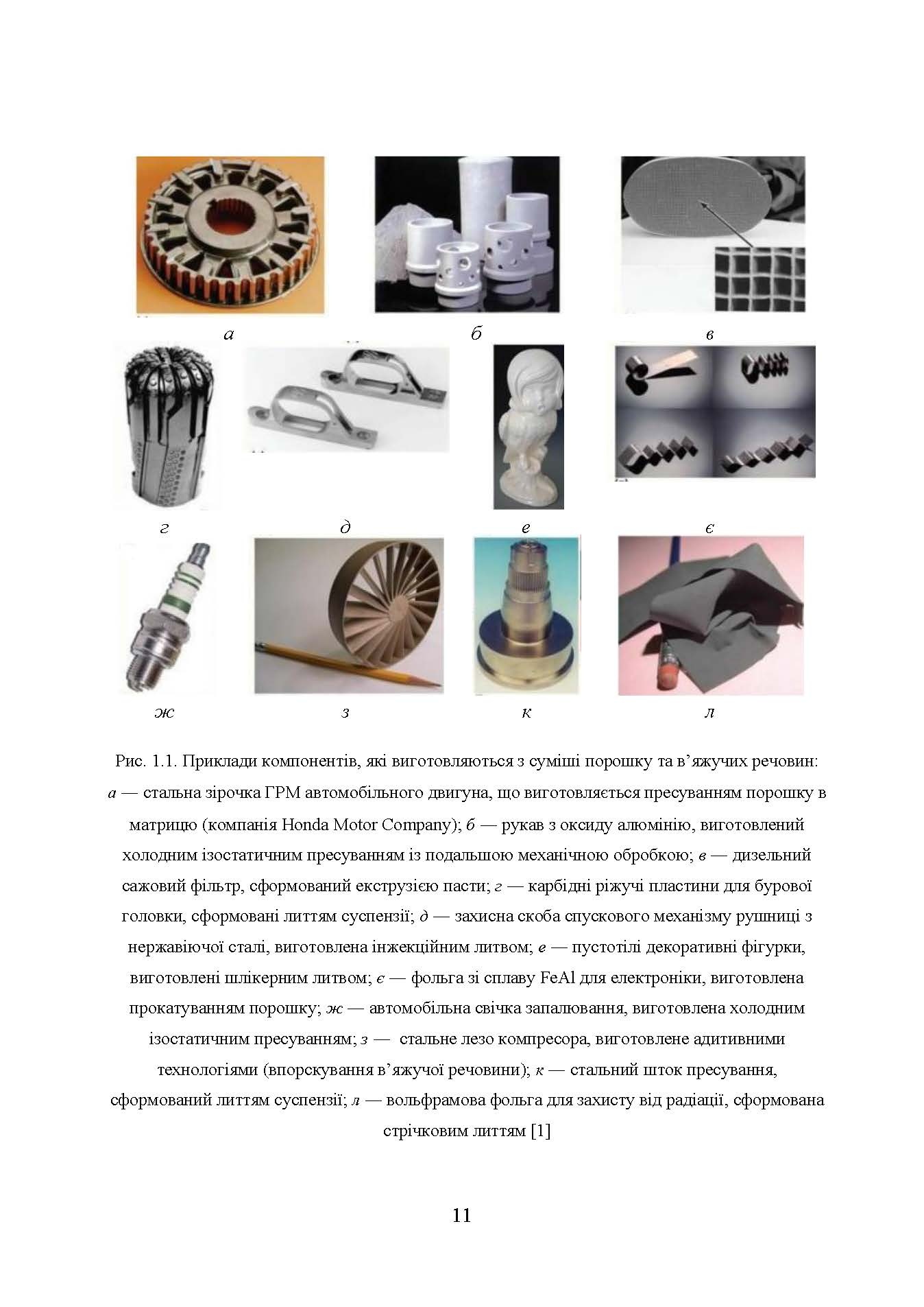 В’яжучі речовини та методи їх видалення в технології інжекційного лиття порошків. Автор — С. В. Завадюк, Т. О. Соловйова, І. Ю. Троснікова. 