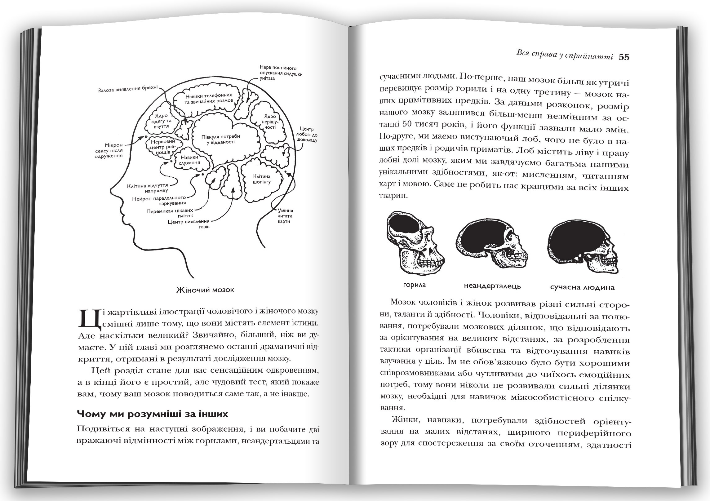 Чому чоловіки слухають вибірково, а жінки не розуміються на мапах. Автор — Піз А., Піз Б.. 