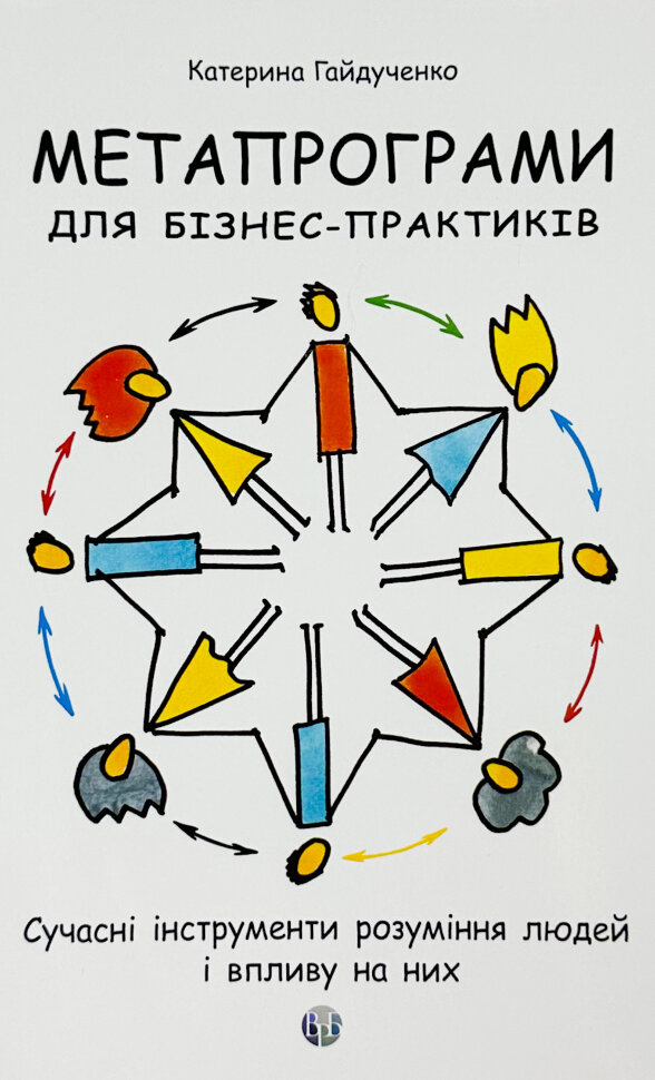 Метапрограми для бізнес-практиків. Сучасні інструменти розуміння людей і впливу на них. Автор — Катерина Гайдученко. Обкладинка — М'яка