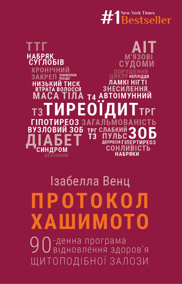 Протокол Хашимото. 90-денна програма відновлення здоров’я щитоподібної залози. Автор — Ізабелла Венц