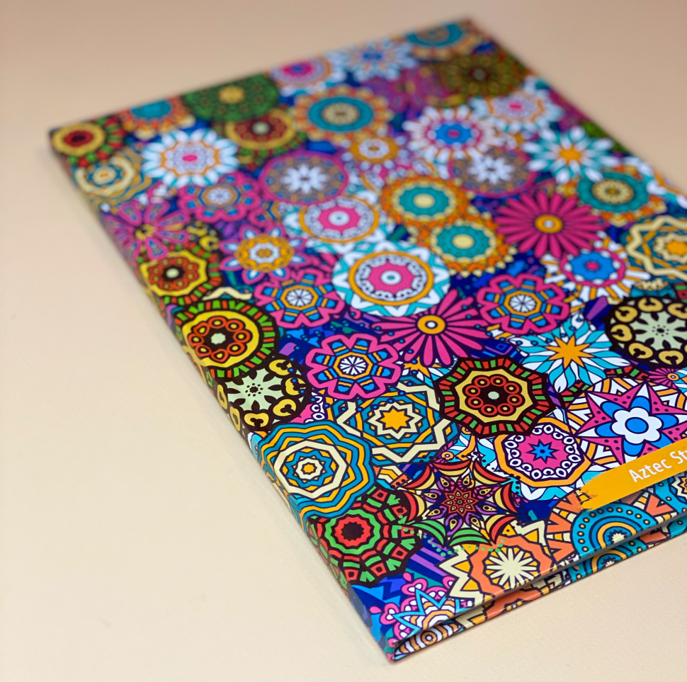Канцелярська книга «Aztec Style». Обкладинка — Тверда