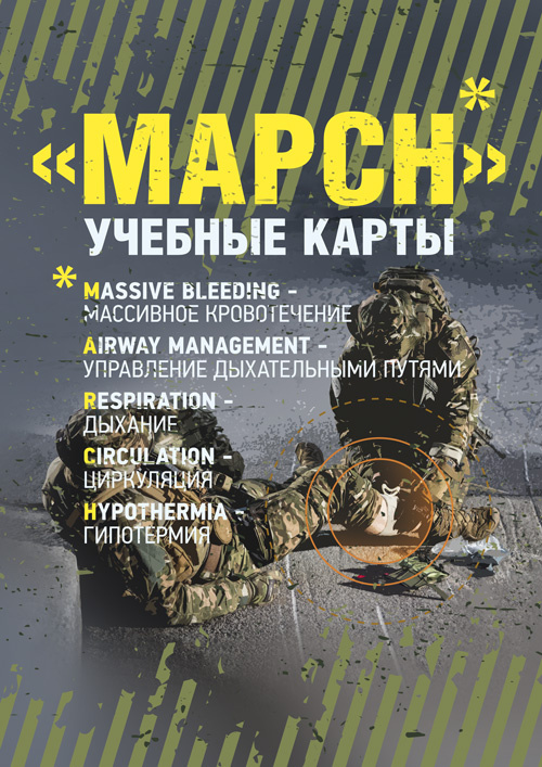 MARCH. Учебные карты алгоритама в протоколе TCCC (Tactical Combat Сasualty Сare)