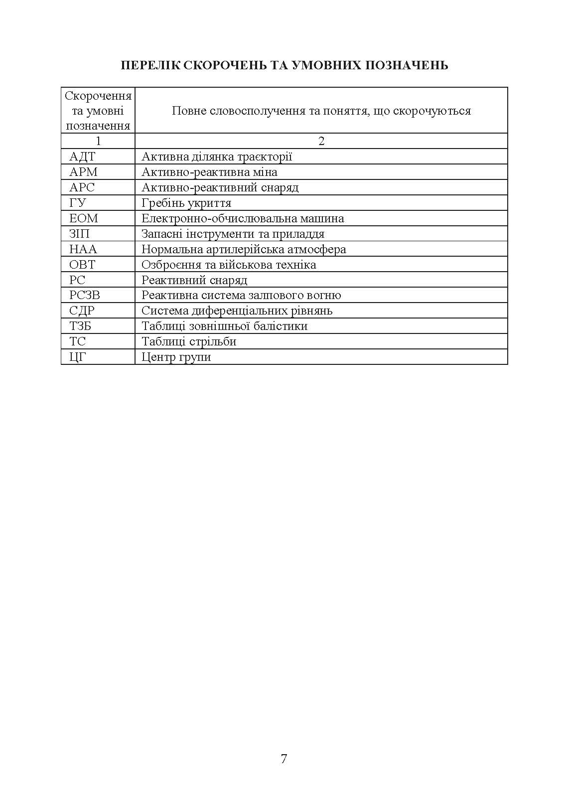Типова методика складання таблиць стрільби артилерійських систем. . 