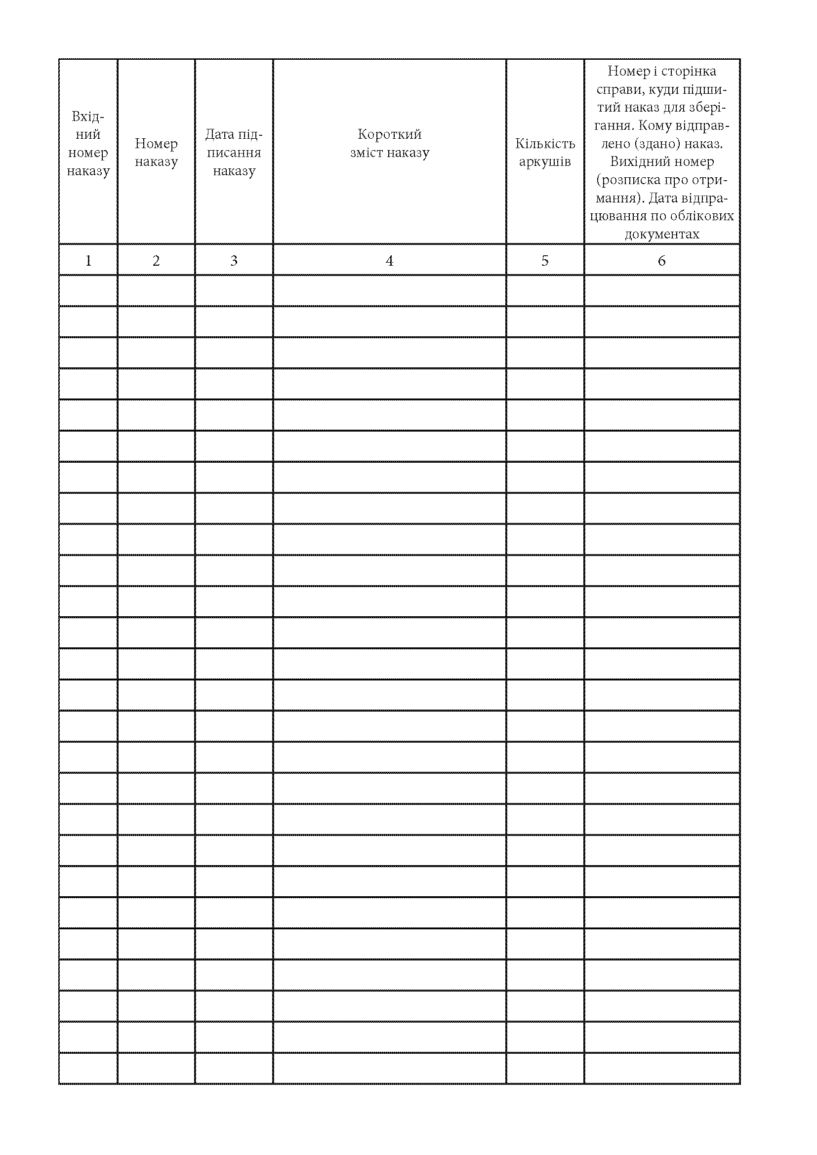 Книга обліку наказів по особовому складу, додаток 47. Автор — Міністерство оборони України. 